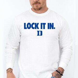 LOCK IT IN Blue Devils, March Madness Long Sleeve T-Shirt